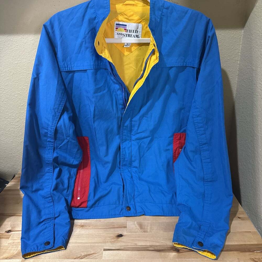Vintage Field & Stream Actionwear Color Block Windbreaker Jacket Adult Small